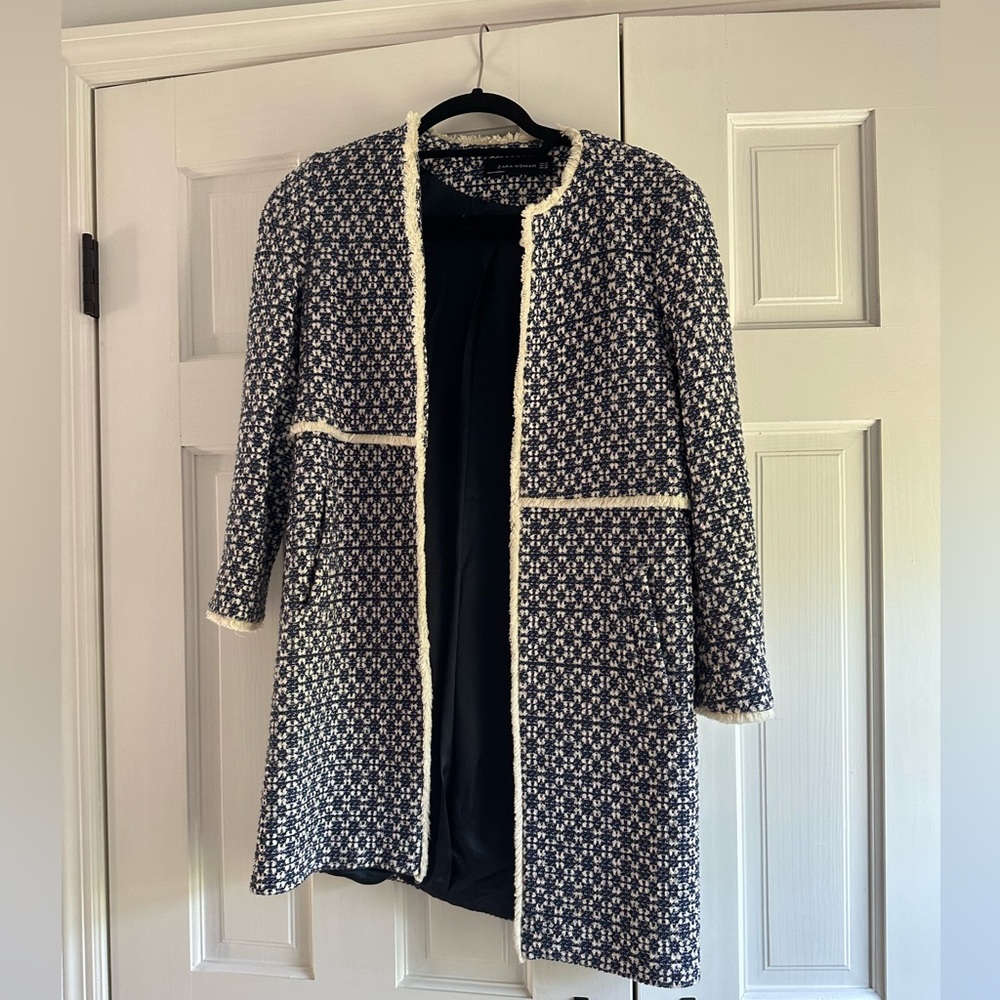 Zara woman blue jacket XS